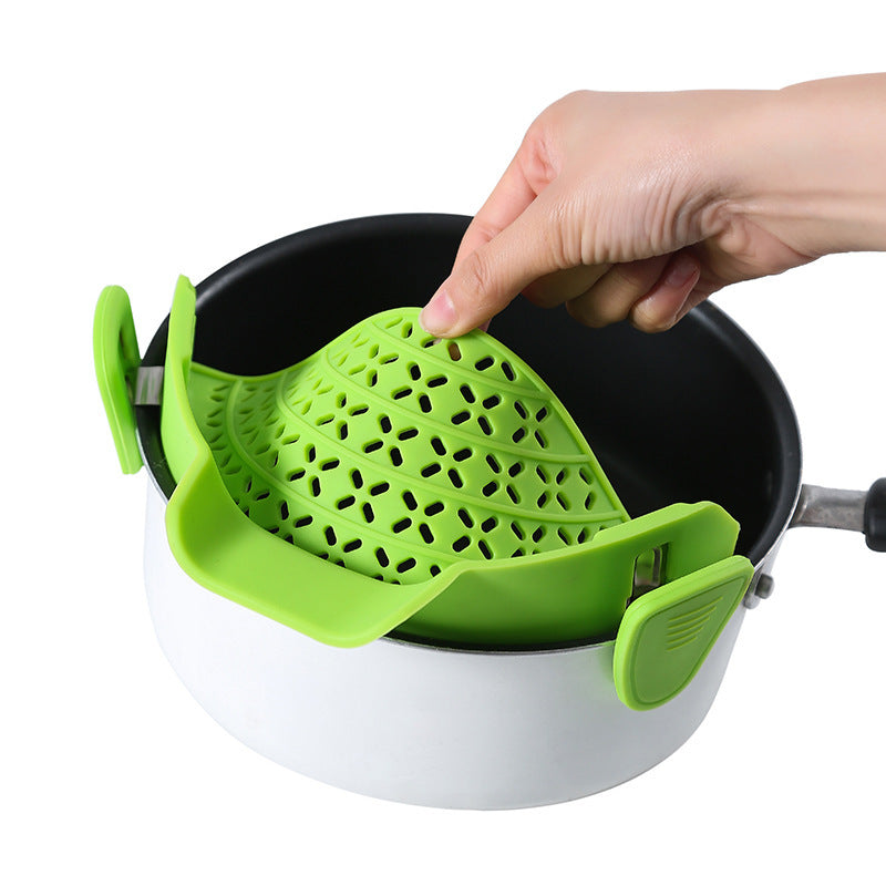 Silicone Pot Side Strainer for Easy, Mess-Free Draining