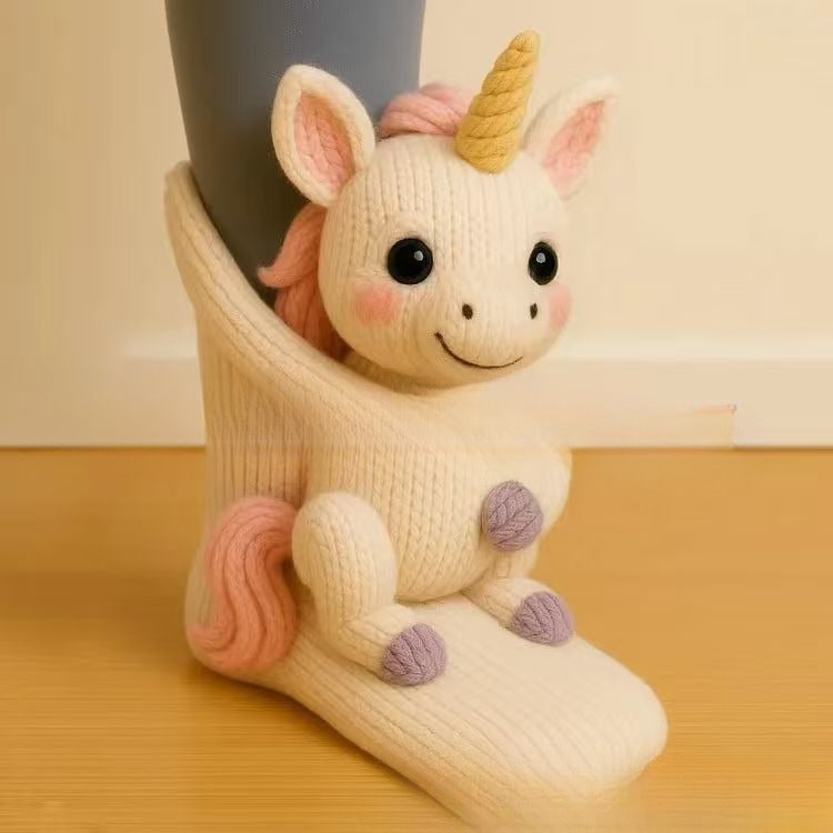 Cute Plush Animal Socks – Soft, Comfy, Playful Style!