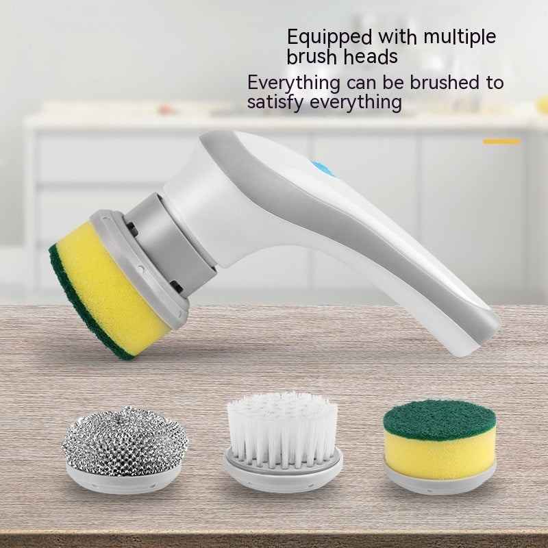 Make cleaning effortless with this 4-in-1 spinning brush!