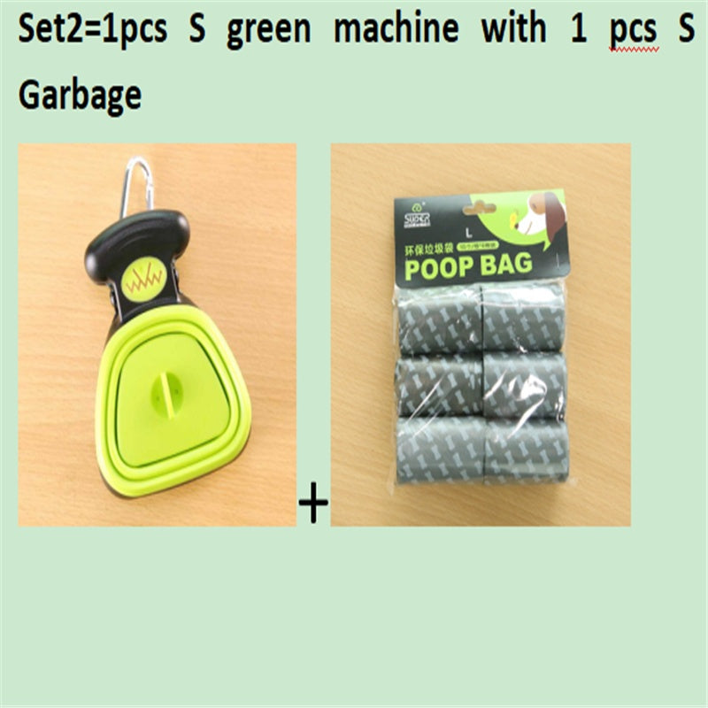 Foldable Dog Pooper Scooper – Includes 1 Roll Biodegradable Bags