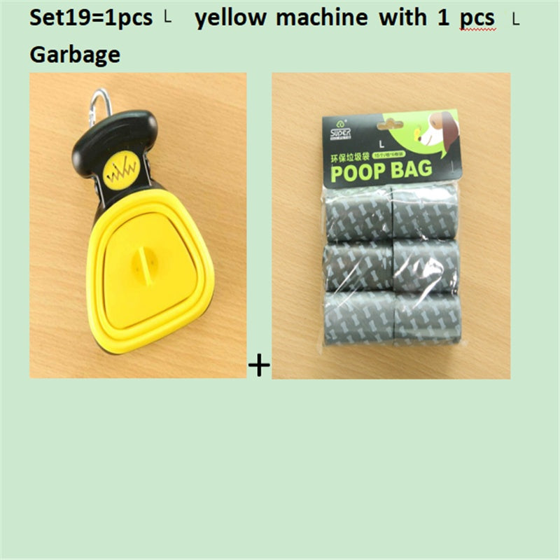Foldable Dog Pooper Scooper – Includes 1 Roll Biodegradable Bags
