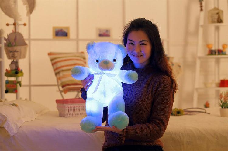 Glow-in-the-dark teddy bear for magical nights!