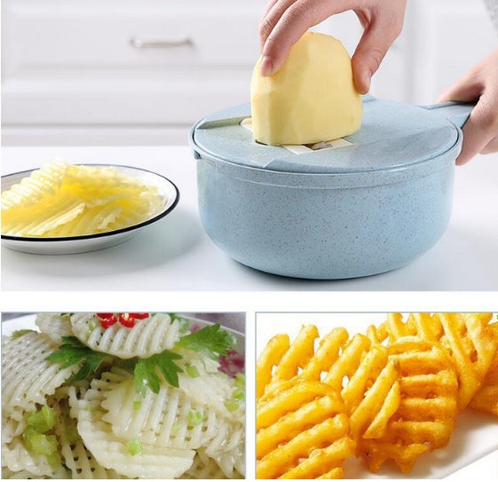 8-in-1 Vegetable Slicer – Easy, Fun, Kitchen Essential!