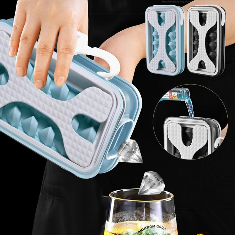 Diamond Ice Ball Maker – Portable Silicone Ice Cube Tool