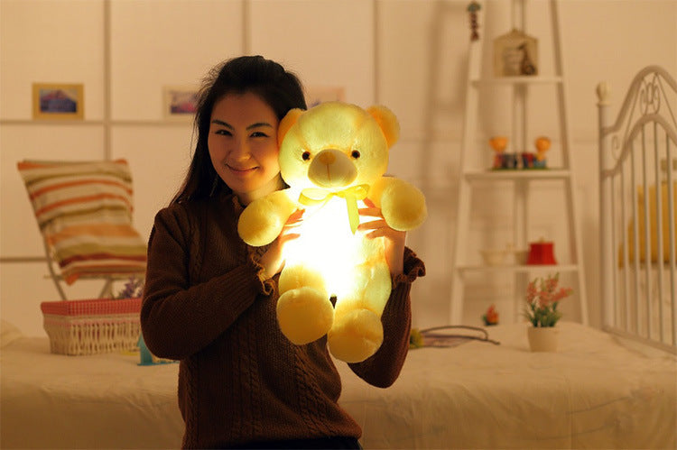 Glow-in-the-dark teddy bear for magical nights!