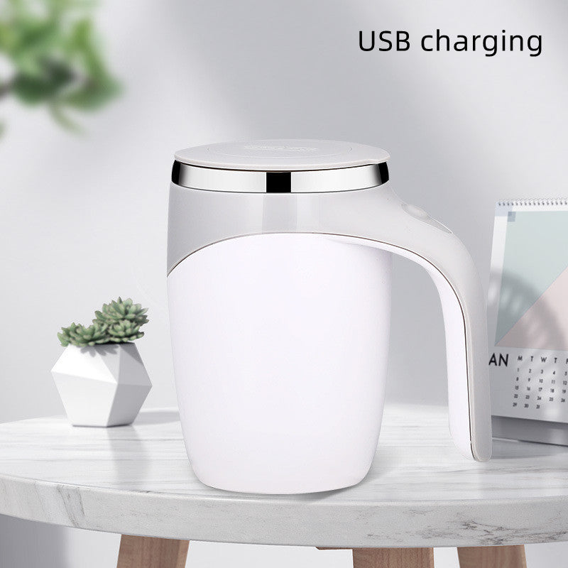 Electric Self-Stirring Cup – Effortless Coffee, Milkshake, or Tea!