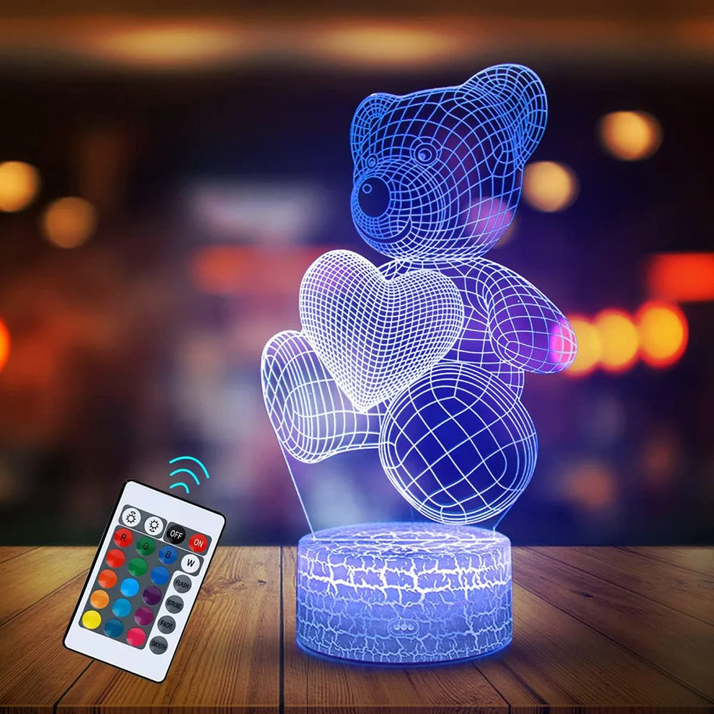 Creative 3D Night Light – Unique Home Decoration Gift