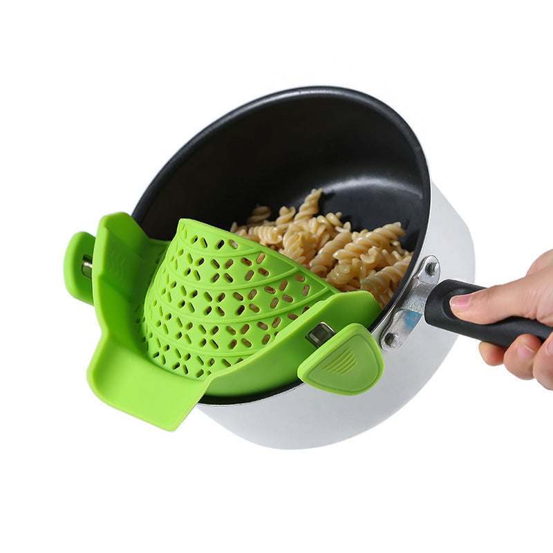 Silicone Pot Side Strainer for Easy, Mess-Free Draining