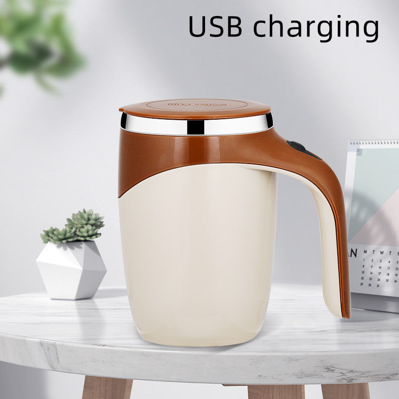 Electric Self-Stirring Cup – Effortless Coffee, Milkshake, or Tea!