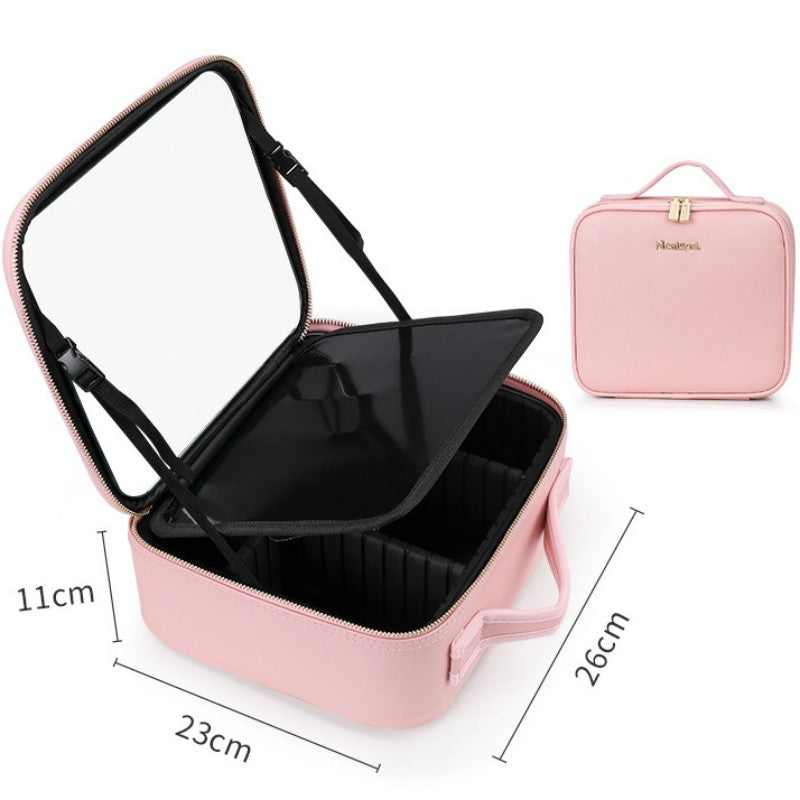 Fashionable LED Cosmetic Case for Organized Beauty on Go