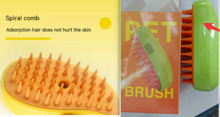 Steam, groom, and shine – all in one pet brush!