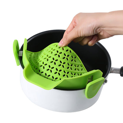 Silicone Pot Side Strainer for Easy, Mess-Free Draining