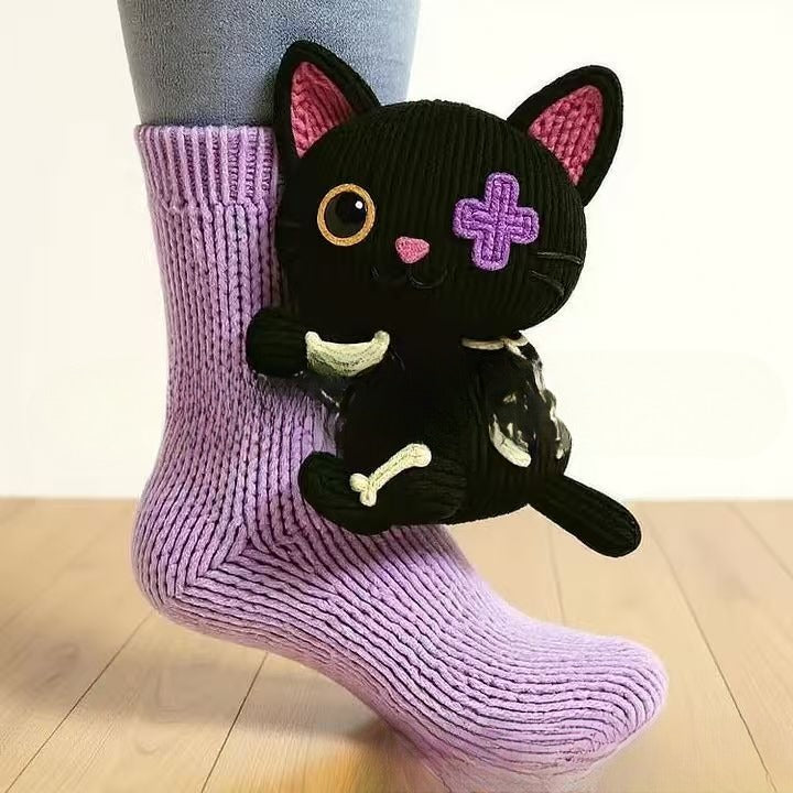 Cute Plush Animal Socks – Soft, Comfy, Playful Style!