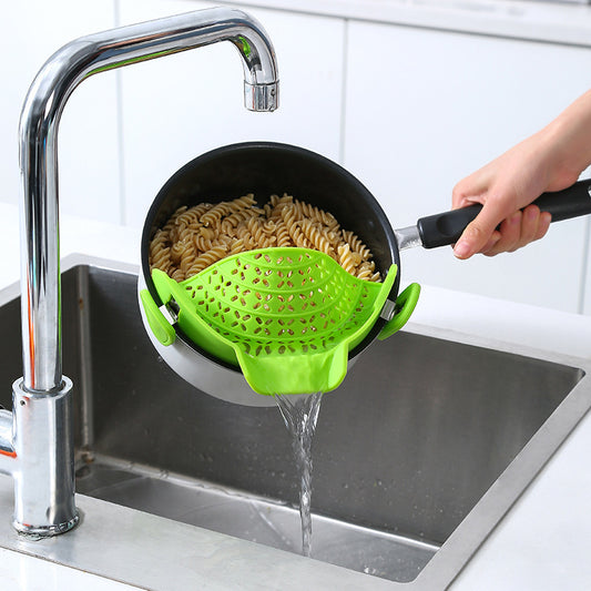 Silicone Pot Side Strainer for Easy, Mess-Free Draining