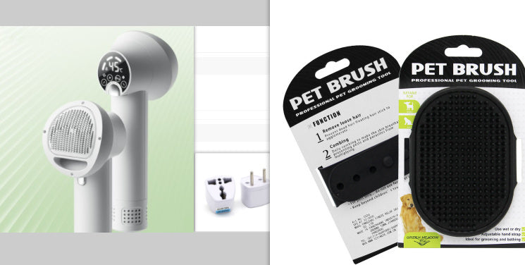 Pet Dryer & Brush Combo – Gentle Grooming Made Easy