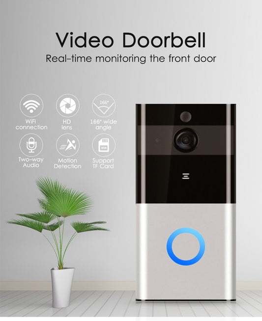 WiFi Visual Doorbell with Motion Sensor and Two-Way Audio