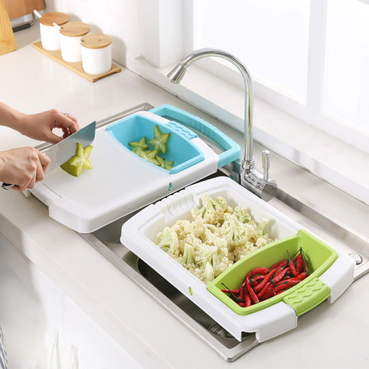 Multi-Function Cutting Board – Convenient Drain for Kitchen Use