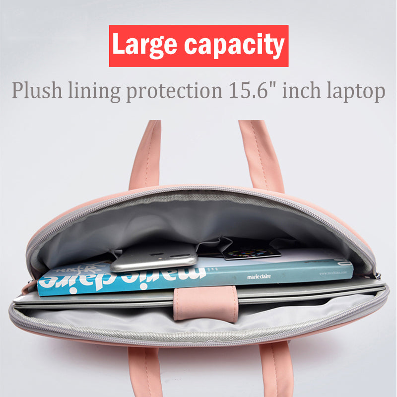 PU Leather Laptop Bag – Stylish Shoulder Briefcase for 13–15.6 inch Laptops