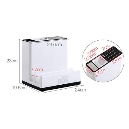 Plastic Kitchen Storage Rack – Organize Knives and Tableware Easily