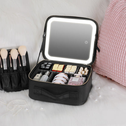 Fashionable LED Cosmetic Case for Organized Beauty on Go