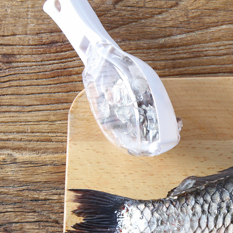 Smart fish scraper for quick, mess-free kitchen prep!