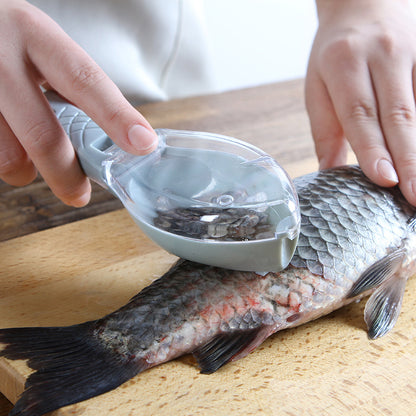 Smart fish scraper for quick, mess-free kitchen prep!
