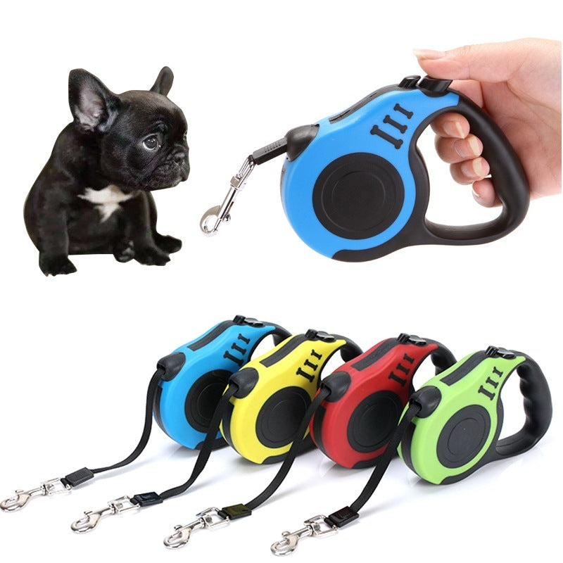 Automatic traction rope for stress-free dog walks!