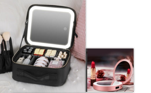 Fashionable LED Cosmetic Case for Organized Beauty on Go
