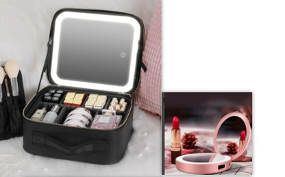 Fashionable LED Cosmetic Case for Organized Beauty on Go