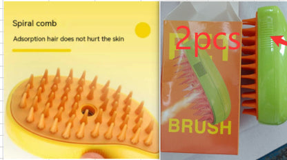 Steam, groom, and shine – all in one pet brush!