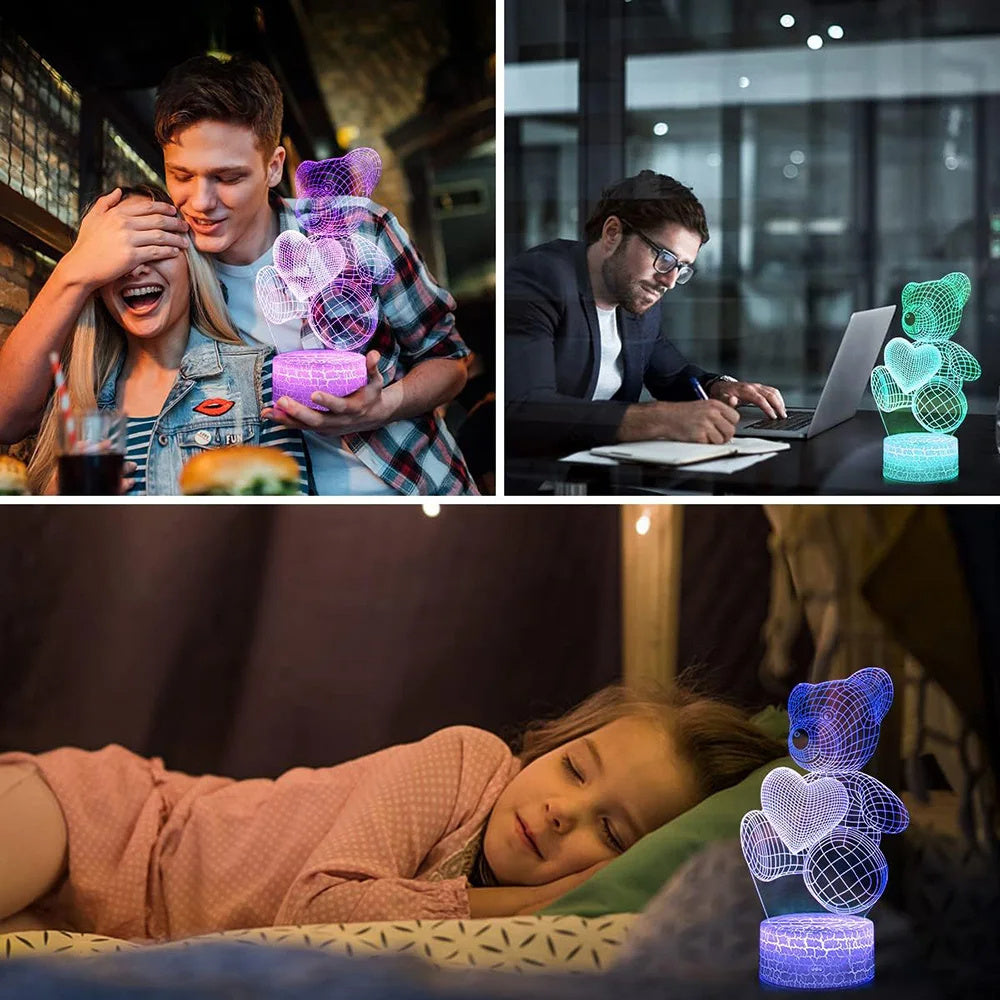 Creative 3D Night Light – Unique Home Decoration Gift