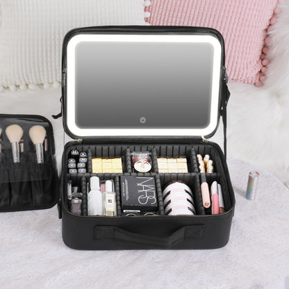 Fashionable LED Cosmetic Case for Organized Beauty on Go