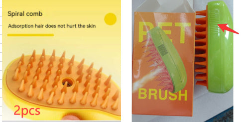 Steam, groom, and shine – all in one pet brush!