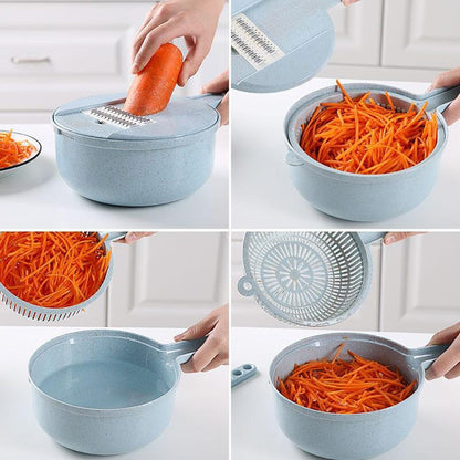 8-in-1 Vegetable Slicer – Easy, Fun, Kitchen Essential!