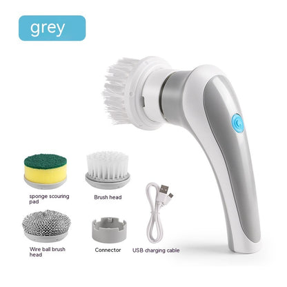 Make cleaning effortless with this 4-in-1 spinning brush!