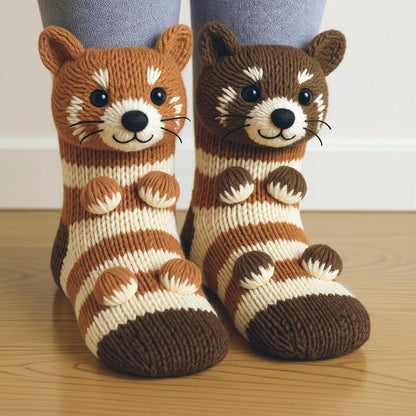 Cute Plush Animal Socks – Soft, Comfy, Playful Style!
