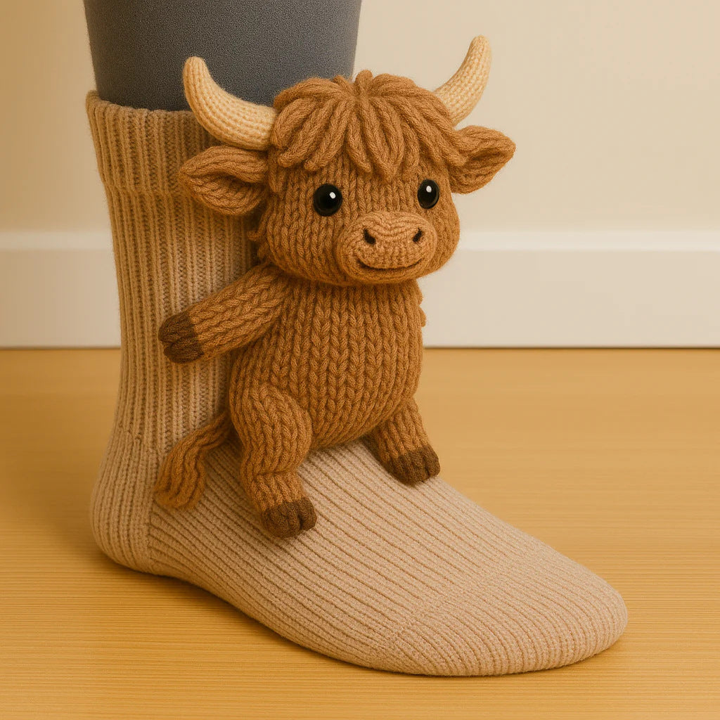 Cute Plush Animal Socks – Soft, Comfy, Playful Style!