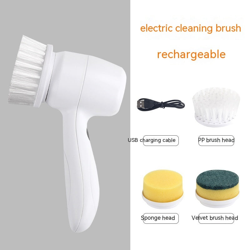 Make cleaning effortless with this 4-in-1 spinning brush!