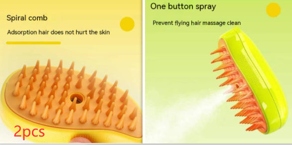 Steam, groom, and shine – all in one pet brush!