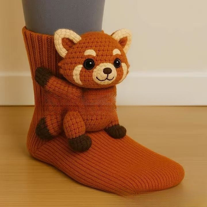 Cute Plush Animal Socks – Soft, Comfy, Playful Style!