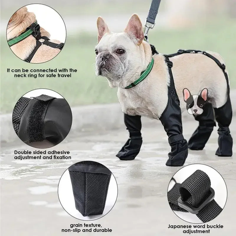 Waterproof Dog Boots – Adjustable, Soft, Perfect Outdoor Walks