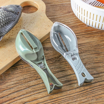 Smart fish scraper for quick, mess-free kitchen prep!