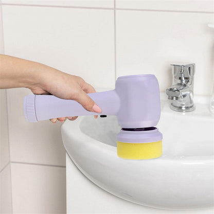 Make cleaning effortless with this 4-in-1 spinning brush!